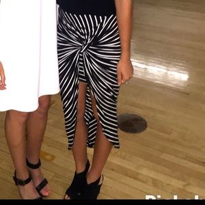 Black and white skirt